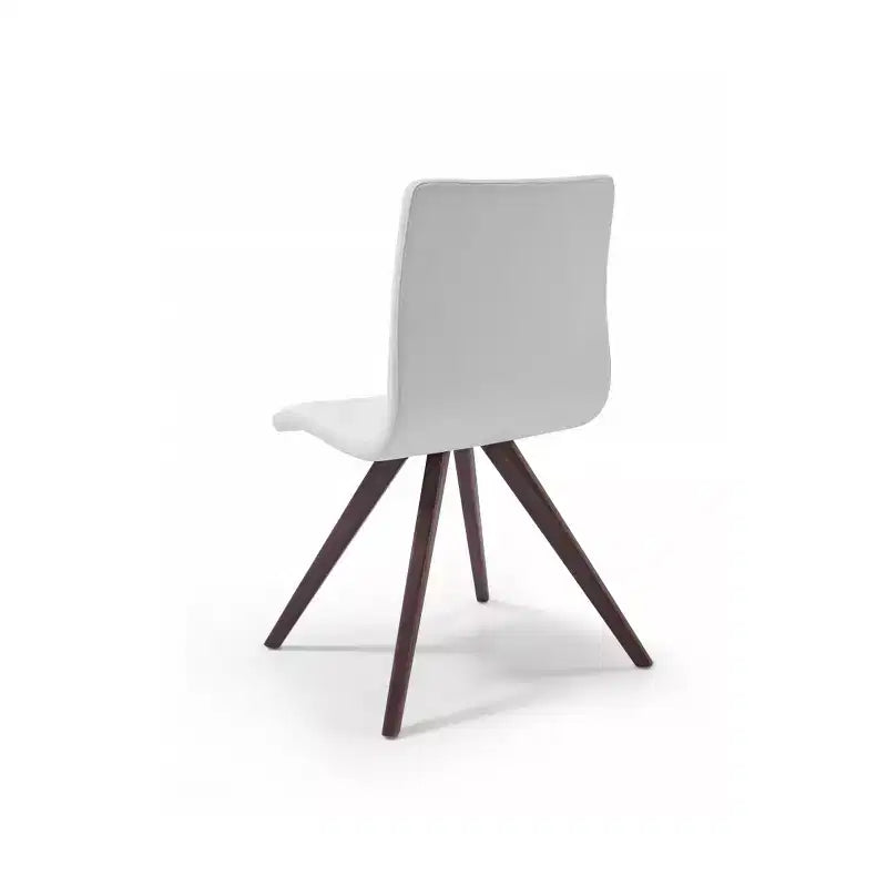 Sedia da pranzo in similpelle nera, struttura in metallo, 1 posto