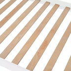 Letto a castello singolo sopra singolo con scala contenitore, colore espresso/grigio/bianco – 2 posti letto
