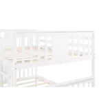 Letto a castello matrimoniale/matrimoniale completo espresso/grigio/bianco con letto estraibile singolo, può ospitare fino a 3 persone, trasformabile in 2 letti