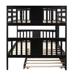 Letto a castello matrimoniale/matrimoniale completo espresso/grigio/bianco con letto estraibile singolo, può ospitare fino a 3 persone, trasformabile in 2 letti