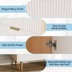 Credenza/Buffet Grigio/Color Legno con 2 Cassetti e Ripiani Regolabili – Montaggio da 1 Persona