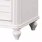 Comodino antico bianco a 2 cassetti, 1 persona, 71 cm H x 46 cm L x 71 cm P