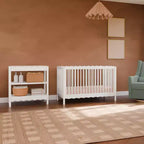 Fasciatoio con 2 Ripiani – Blu Caletta / Miele / Verde Salvia Chiaro / Noce Naturale / Giallo Pallido / Bianco | Stile Onda Arrotondata | 1 Bambino