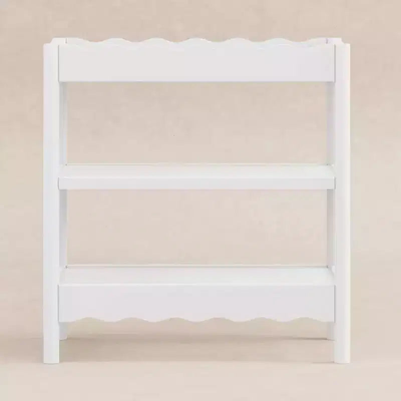 Fasciatoio con 2 Ripiani – Blu Caletta / Miele / Verde Salvia Chiaro / Noce Naturale / Giallo Pallido / Bianco | Stile Onda Arrotondata | 1 Bambino