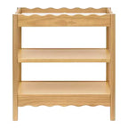 Fasciatoio con 2 Ripiani – Blu Caletta / Miele / Verde Salvia Chiaro / Noce Naturale / Giallo Pallido / Bianco | Stile Onda Arrotondata | 1 Bambino