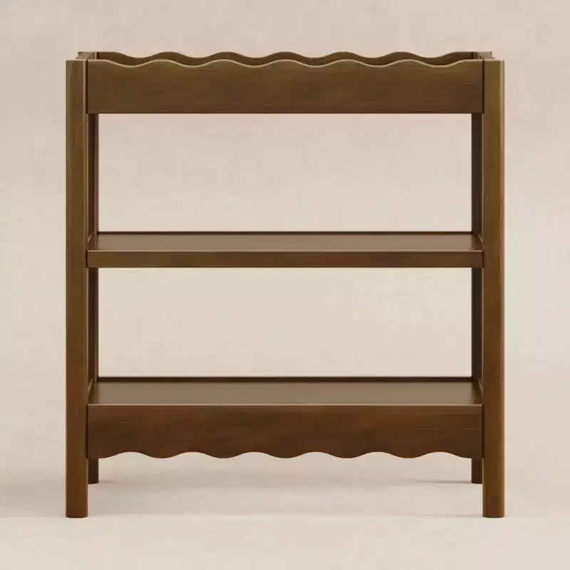 Fasciatoio con 2 Ripiani – Blu Caletta / Miele / Verde Salvia Chiaro / Noce Naturale / Giallo Pallido / Bianco | Stile Onda Arrotondata | 1 Bambino