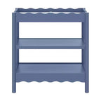 Fasciatoio con 2 Ripiani – Blu Caletta / Miele / Verde Salvia Chiaro / Noce Naturale / Giallo Pallido / Bianco | Stile Onda Arrotondata | 1 Bambino