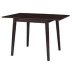 Tavolo da Pranzo Allungabile Marrone / Espresso / Naturale, 4 Posti, Gambe in Legno di Gomma