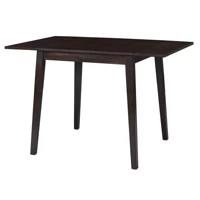 Tavolo da Pranzo Allungabile Marrone / Espresso / Naturale, 4 Posti, Gambe in Legno di Gomma