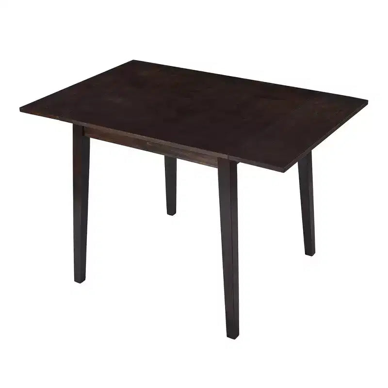 Tavolo da Pranzo Allungabile Marrone / Espresso / Naturale, 4 Posti, Gambe in Legno di Gomma