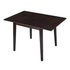 Tavolo da Pranzo Allungabile Marrone / Espresso / Naturale, 4 Posti, Gambe in Legno di Gomma