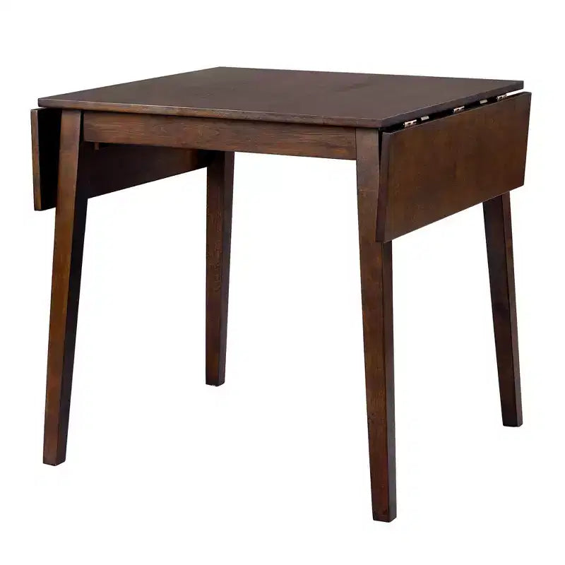 Tavolo da Pranzo Allungabile Marrone / Espresso / Naturale, 4 Posti, Gambe in Legno di Gomma