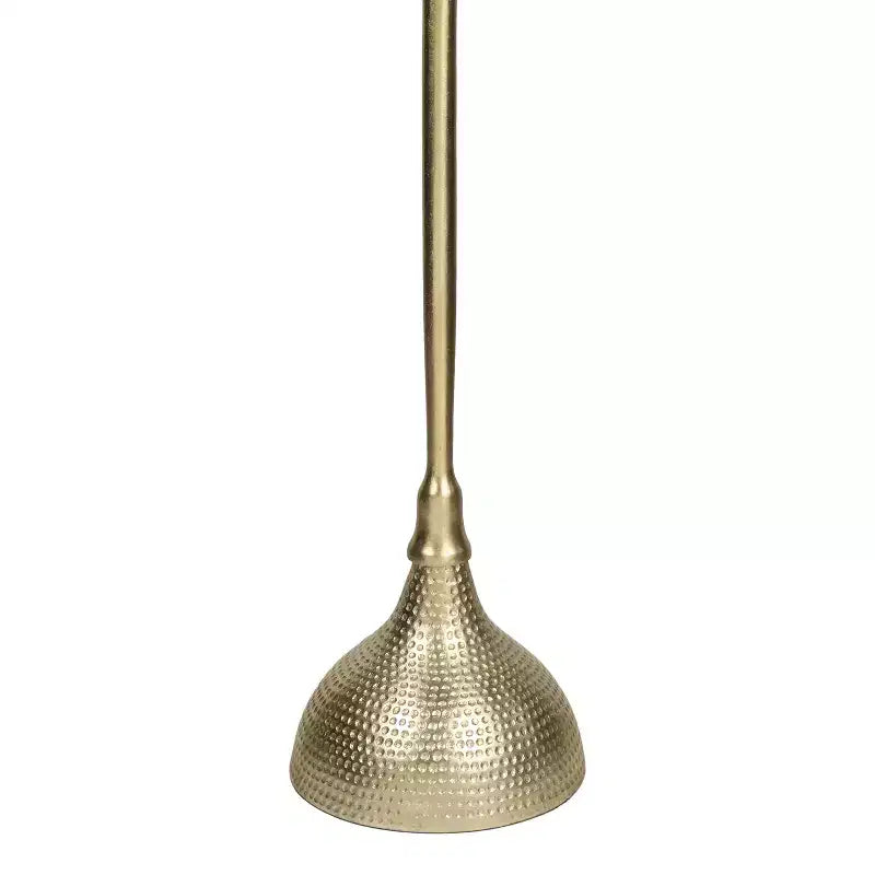 Tavolino rotondo con piedistallo, top in marmo, colore nero/oro/nichel, 1 pezzo