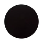 Tavolino rotondo nero/naturale in legno, gambe treppiede, 1 posto