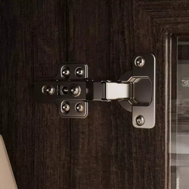 Pensile da cucina marrone/bianco con ante in vetro – 4 ripiani, montaggio in 2 persone