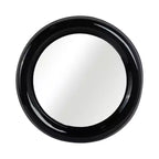 Specchio rotondo da parete – Nero/Blu, Cornice in metallo, Singolo