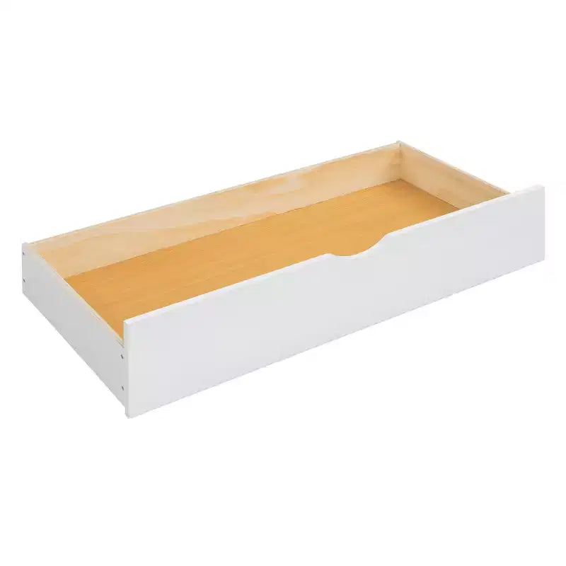 Letto a piattaforma Queen grigio/noce/bianco con letto estraibile Twin XL e 2 cassetti portaoggetti, adatto per 1-2 persone