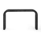 Consolle ad arco minimalista Nera/Grigia/Naturale, Tavolino d'ingresso monopezzo