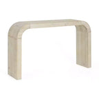 Consolle ad arco minimalista Nera/Grigia/Naturale, Tavolino d'ingresso monopezzo