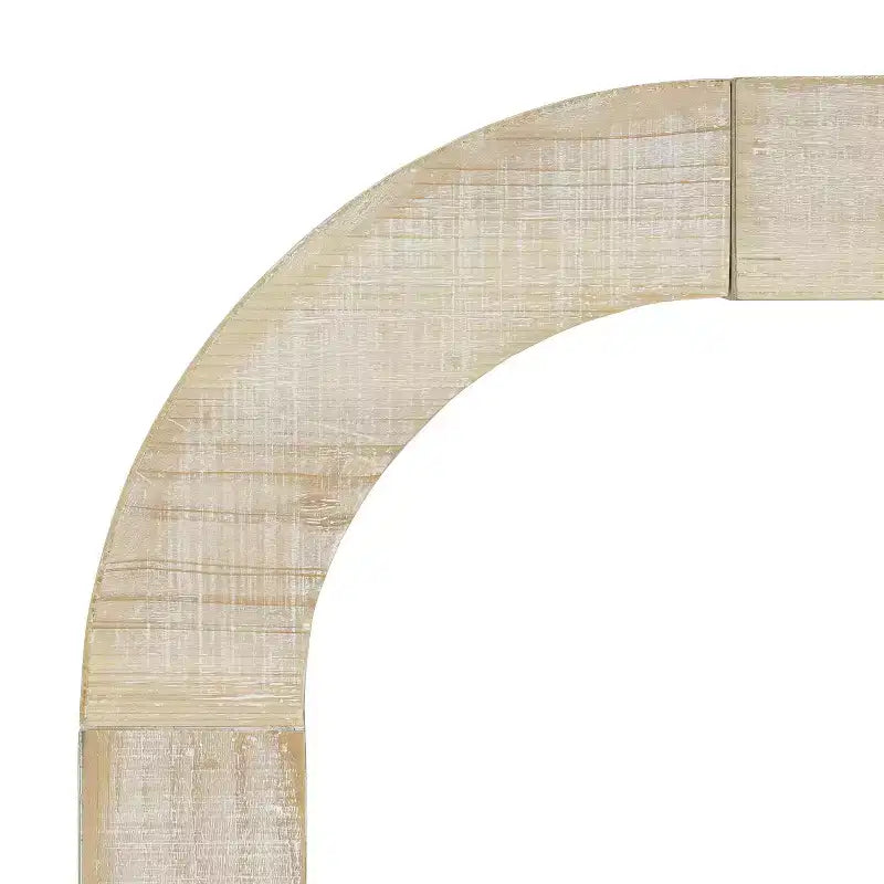 Consolle ad arco minimalista Nera/Grigia/Naturale, Tavolino d'ingresso monopezzo