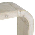Consolle ad arco minimalista Nera/Grigia/Naturale, Tavolino d'ingresso monopezzo