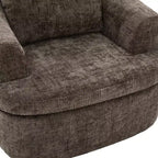 Poltrona girevole a barilotto con schienale trapuntato, seduta singola – Beige+Marrone / Marrone / Verde / Rosa
