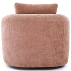 Poltrona girevole a barilotto con schienale trapuntato, seduta singola – Beige+Marrone / Marrone / Verde / Rosa