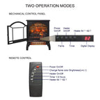 Caminetto elettrico nero autoportante, monouso, 18"