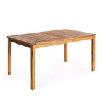Set tavolo e panca per bambini in acacia naturale, 6 posti (3 pezzi)